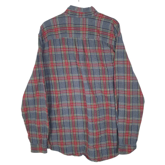 Mens Grey L.L.Bean Flannel  Shirt