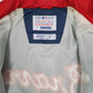 Mens Navy Starter Vintage 90s MLB Atlanta Braves Baseball Hoodie Coat