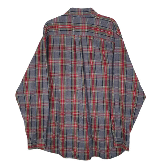 Mens Grey L.L.Bean Flannel  Shirt