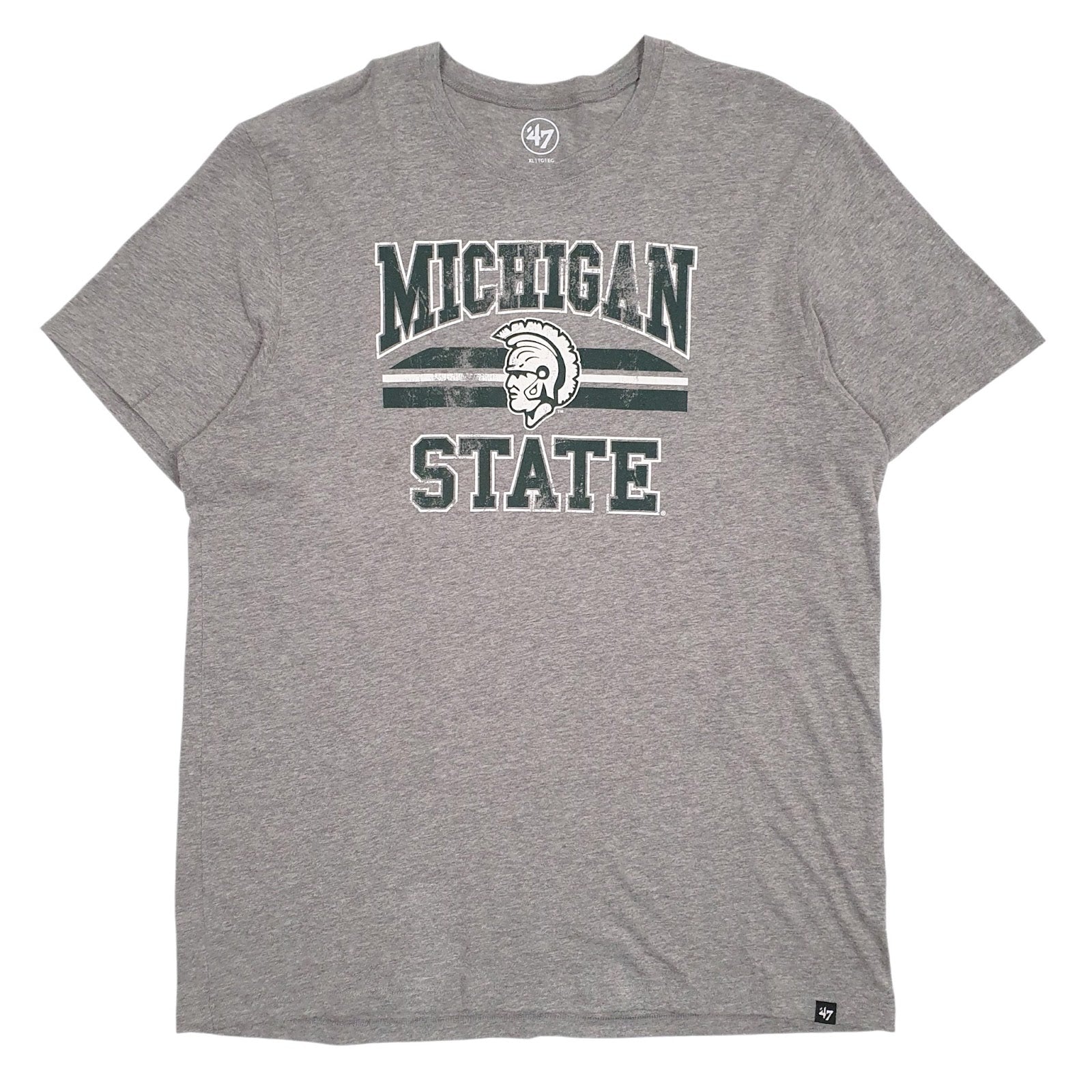 Mens Grey 47 Michigan State Short Sleeve T Shirt