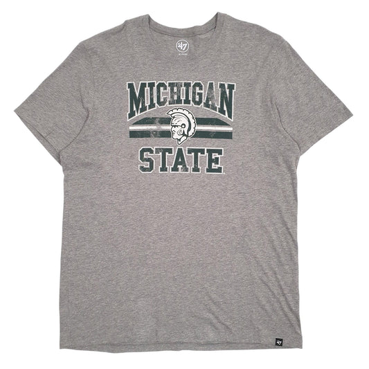 Mens Grey 47 Michigan State Short Sleeve T Shirt