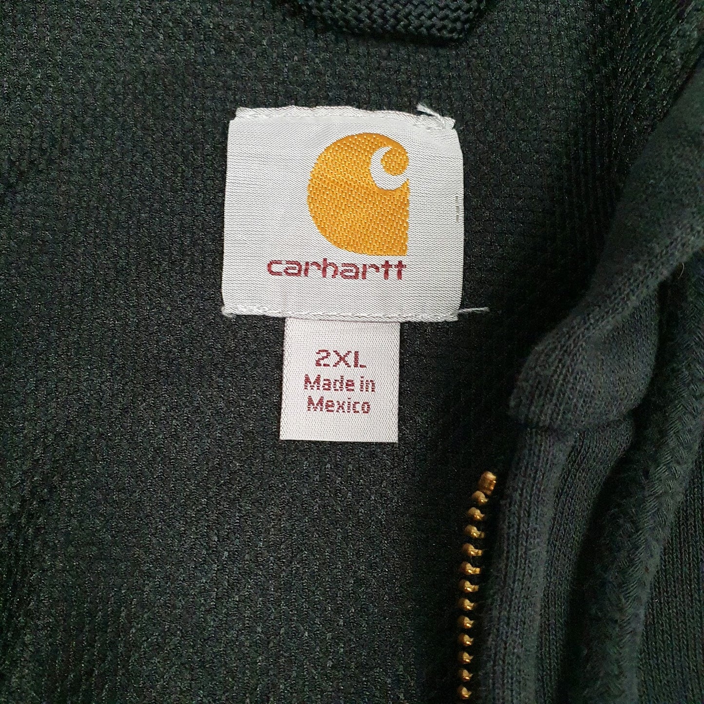 Mens Black Carhartt  Full Zip Jumper