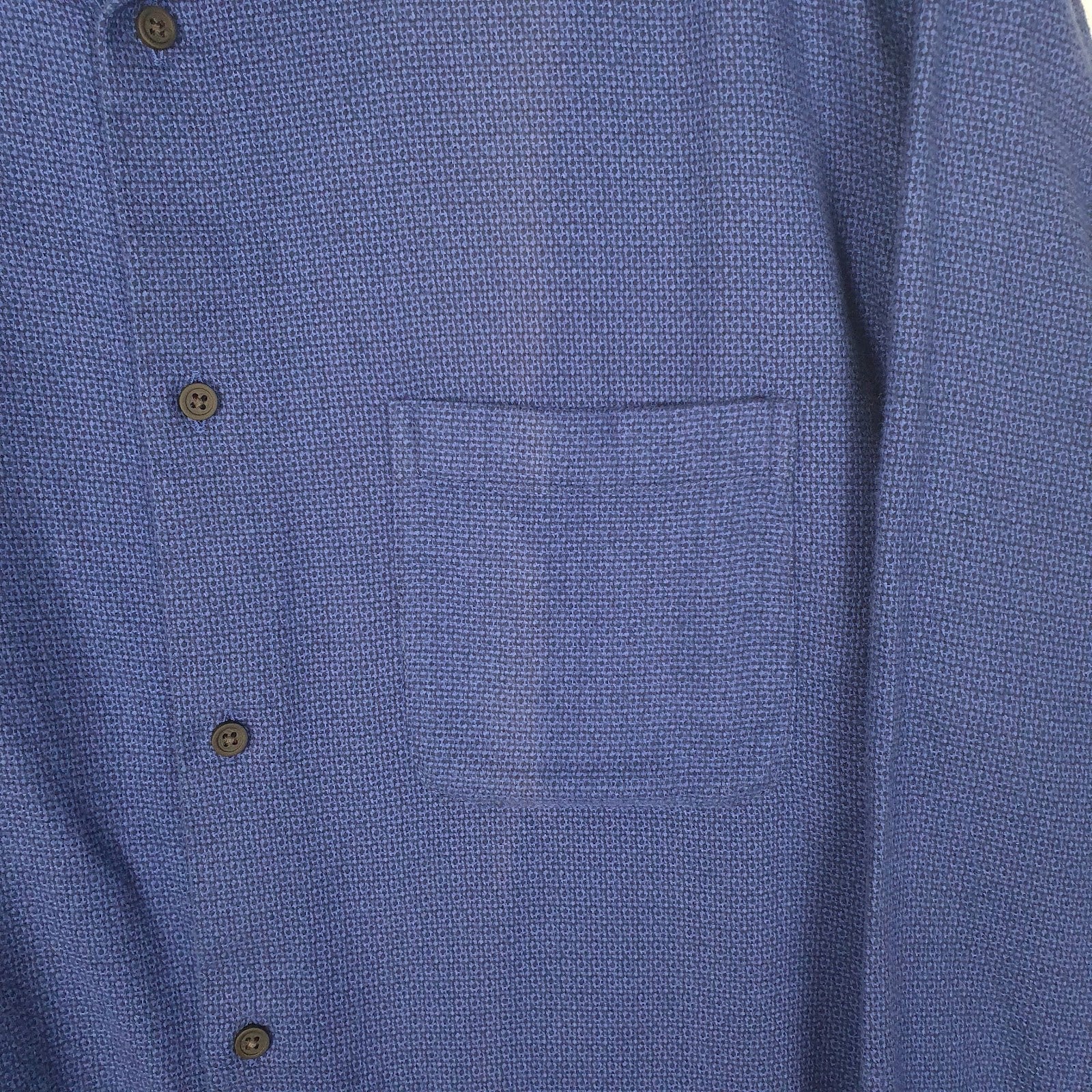 Mens Navy Charles Tyrwhitt Heavyweight Flannel  Shirt