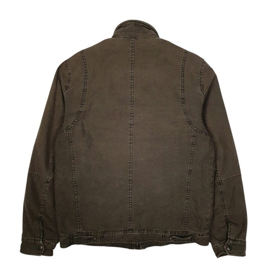 Mens Brown Levis Military Bomber  Coat