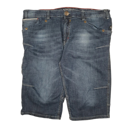 Mens Blue Blackbull Stretch Denim Shorts