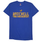 Mens Blue Hanes Mitchell Bluejackets Short Sleeve T Shirt