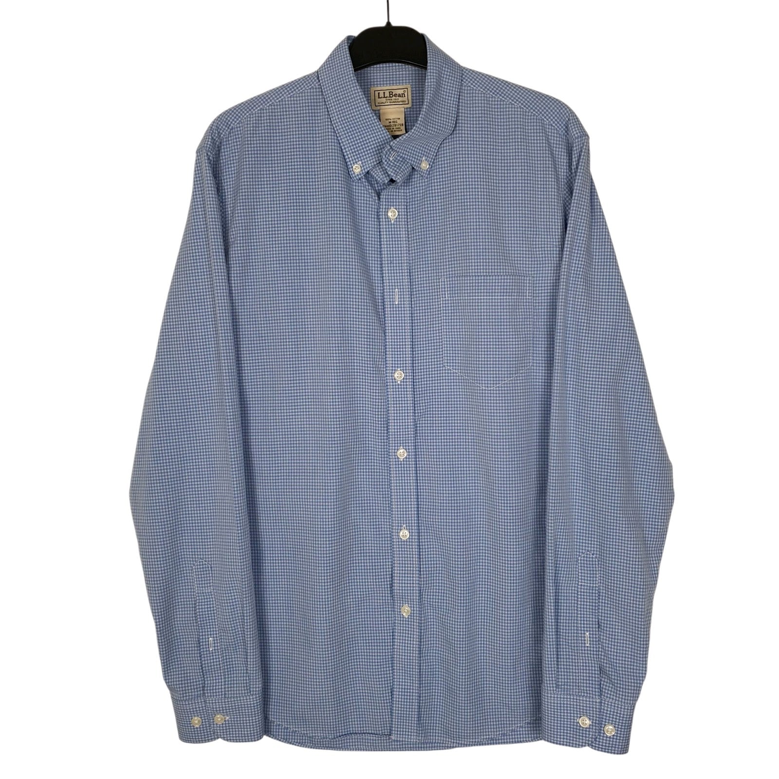 Mens Blue L.L.Bean  Long Sleeve Shirt
