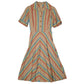 Womens Brown Unbranded  Short Sleeve Dress