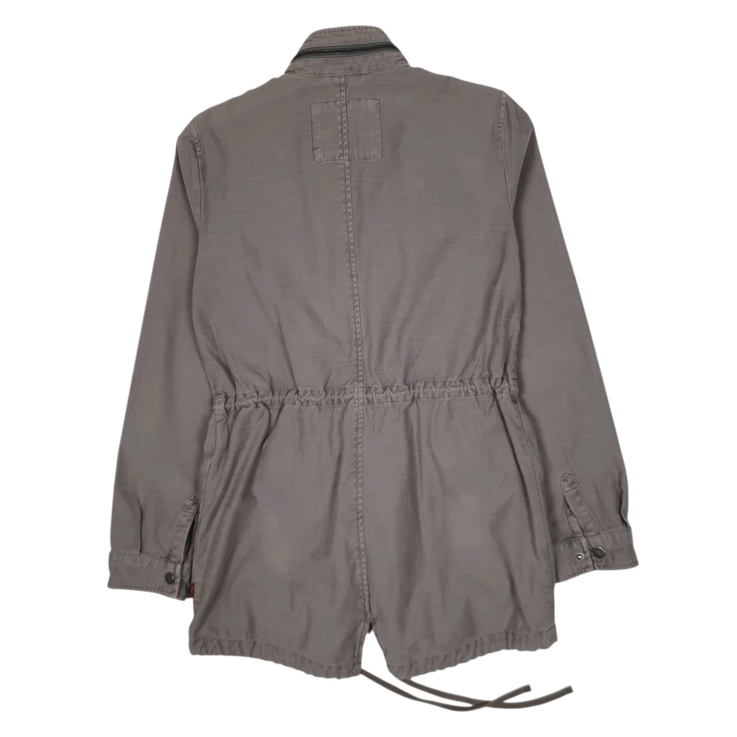 Mens Grey Levis Military Field Parka  Coat