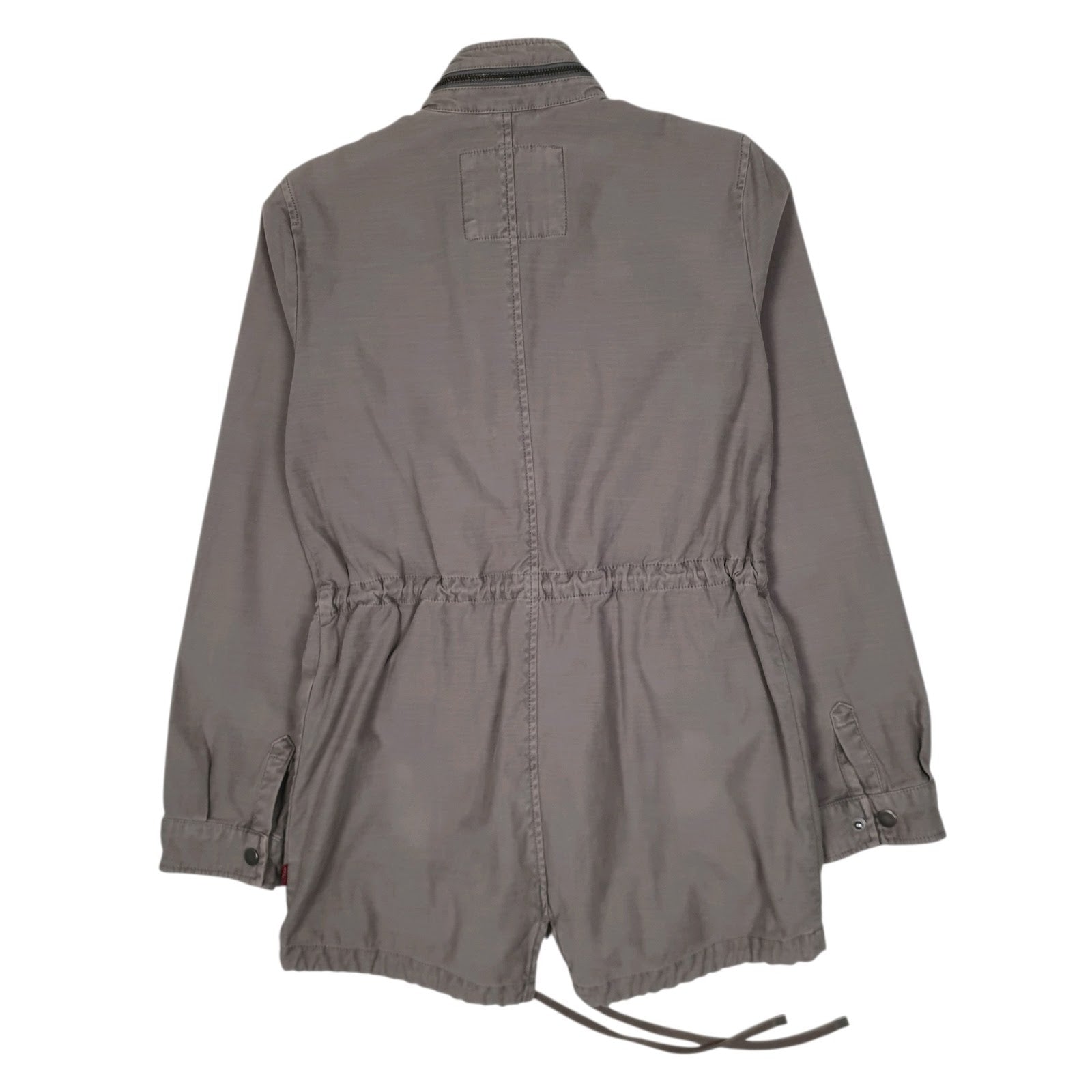 Mens Grey Levis Military Field Parka  Coat