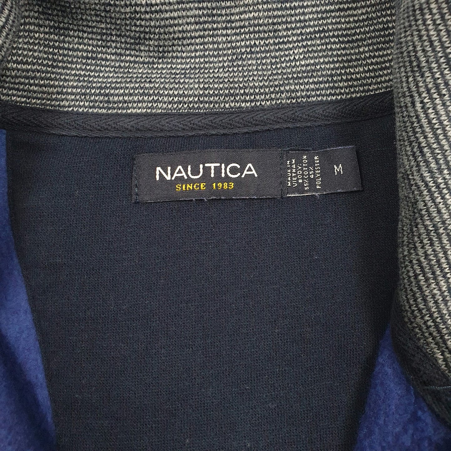 Mens Purple Nautica  Quarter Zip Jumper