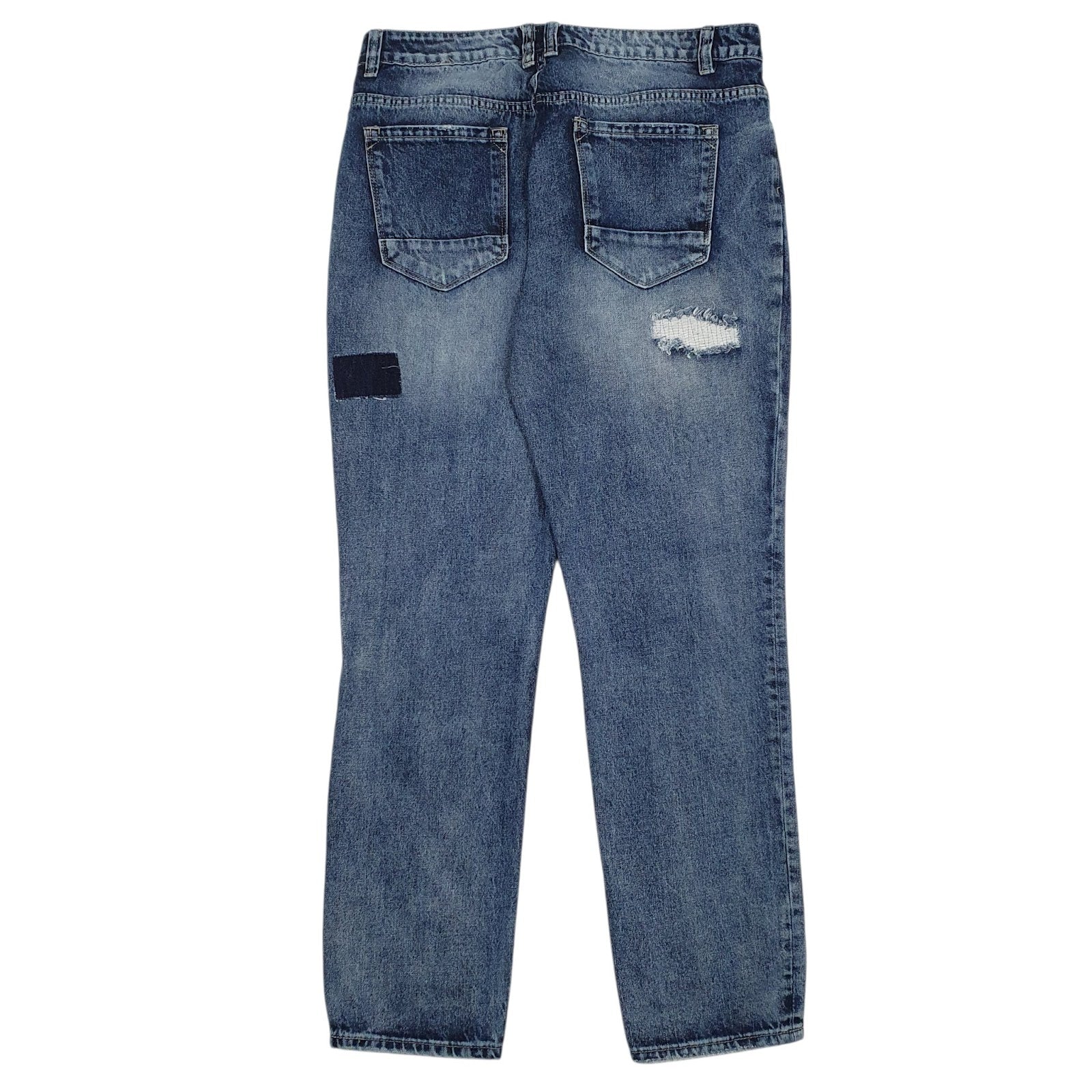 Mens Blue Nova Distressed  Jeans