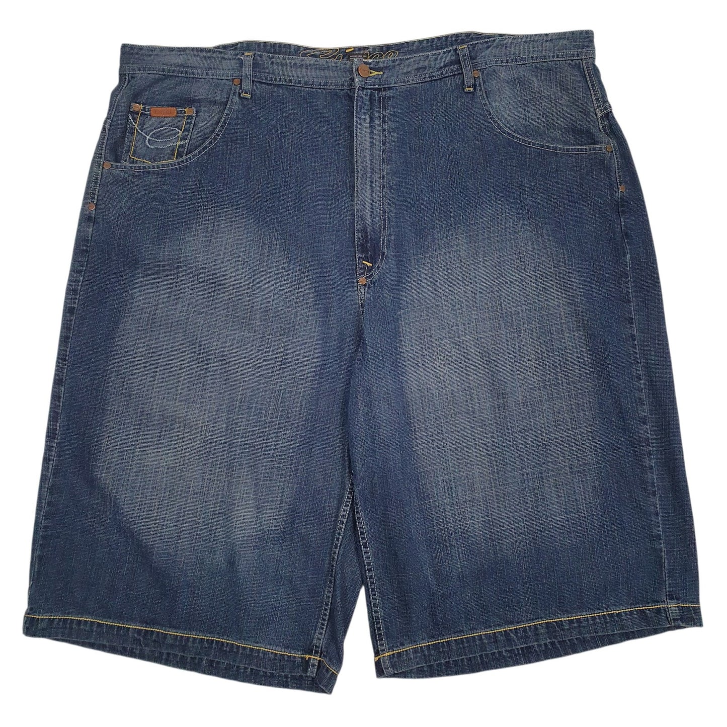 Mens Blue Enyce Y2K Distressed Denim Shorts