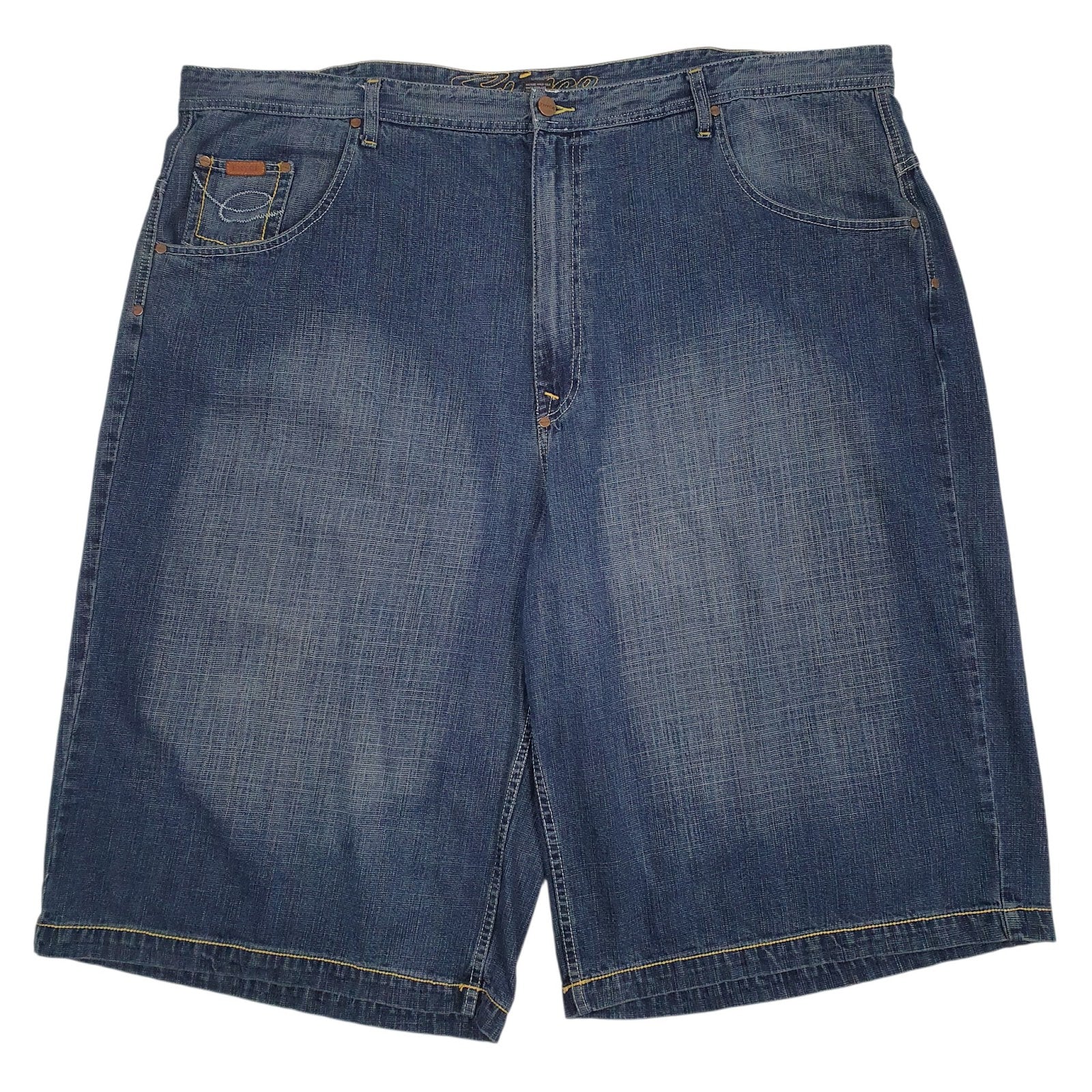 Mens Blue Enyce Y2K Distressed Denim Shorts