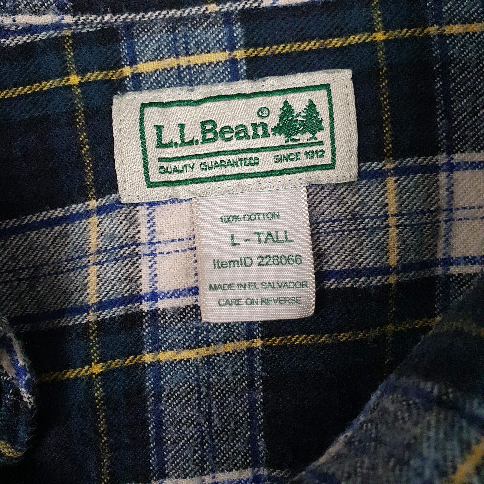 Mens Blue L.L.Bean   Shirt