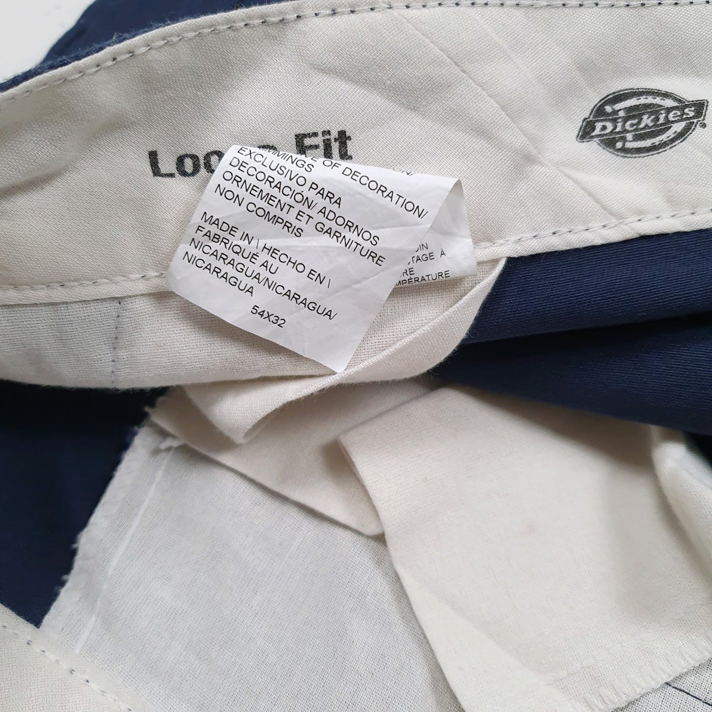Mens Navy Dickies   Trousers