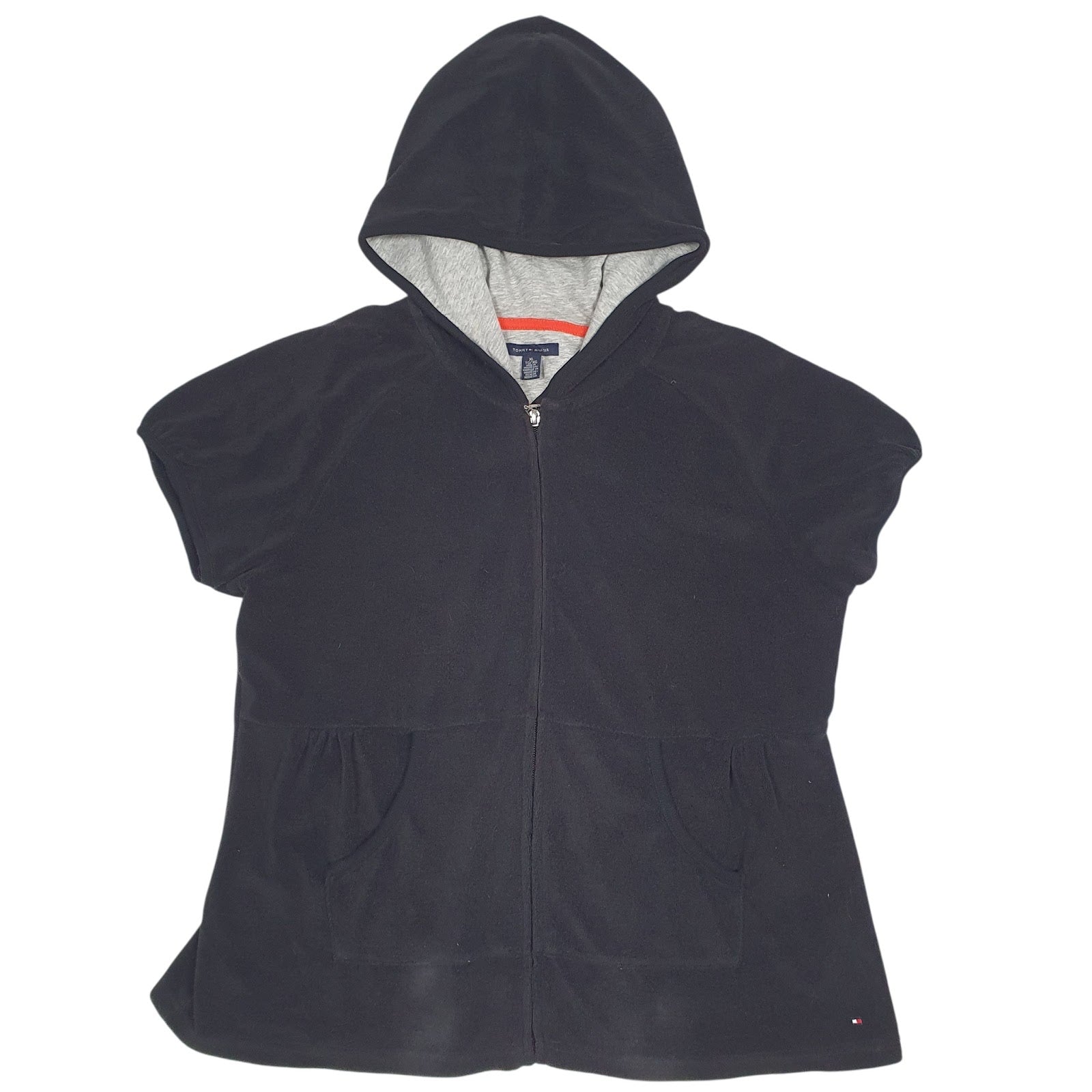 Womens Black Tommy Hilfiger Sleeveless Full Zip Jumper