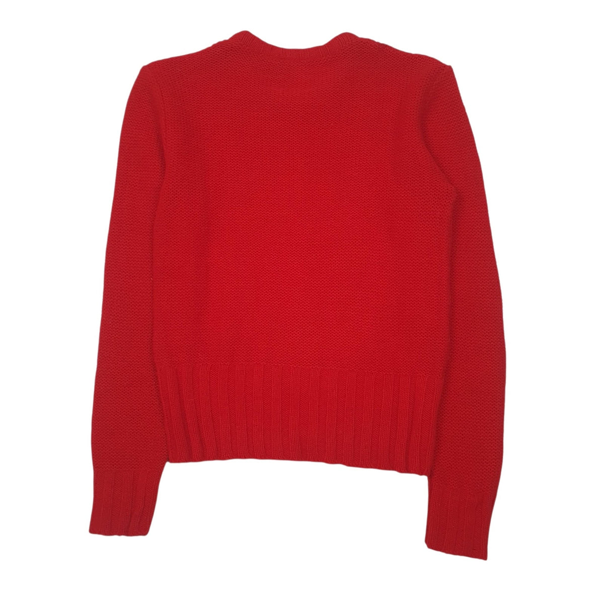 Womens Red Glico Vintage Knit Crewneck Jumper