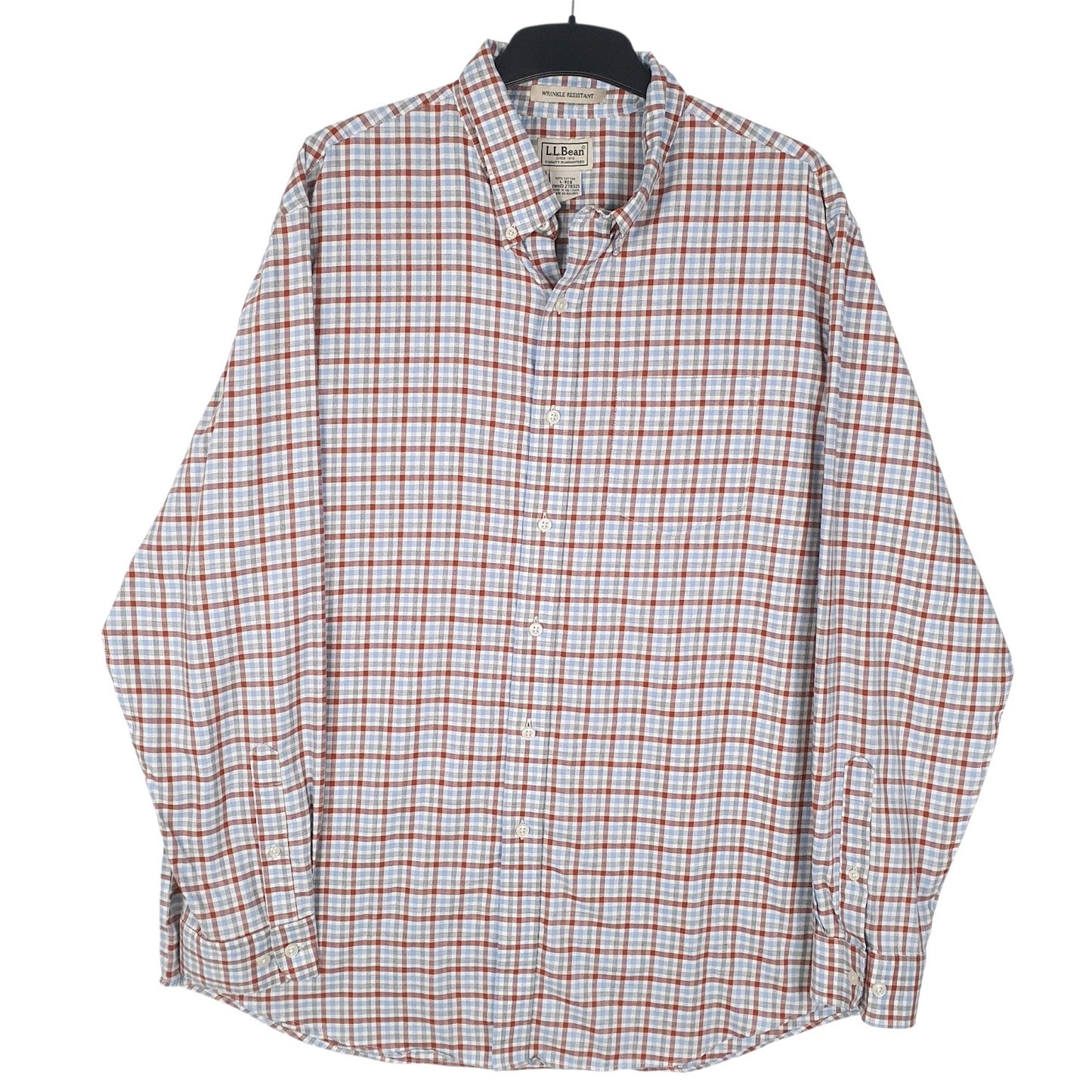 Mens Blue L.L.Bean  Long Sleeve Shirt