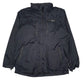 Mens Black Fila Hooded  Coat
