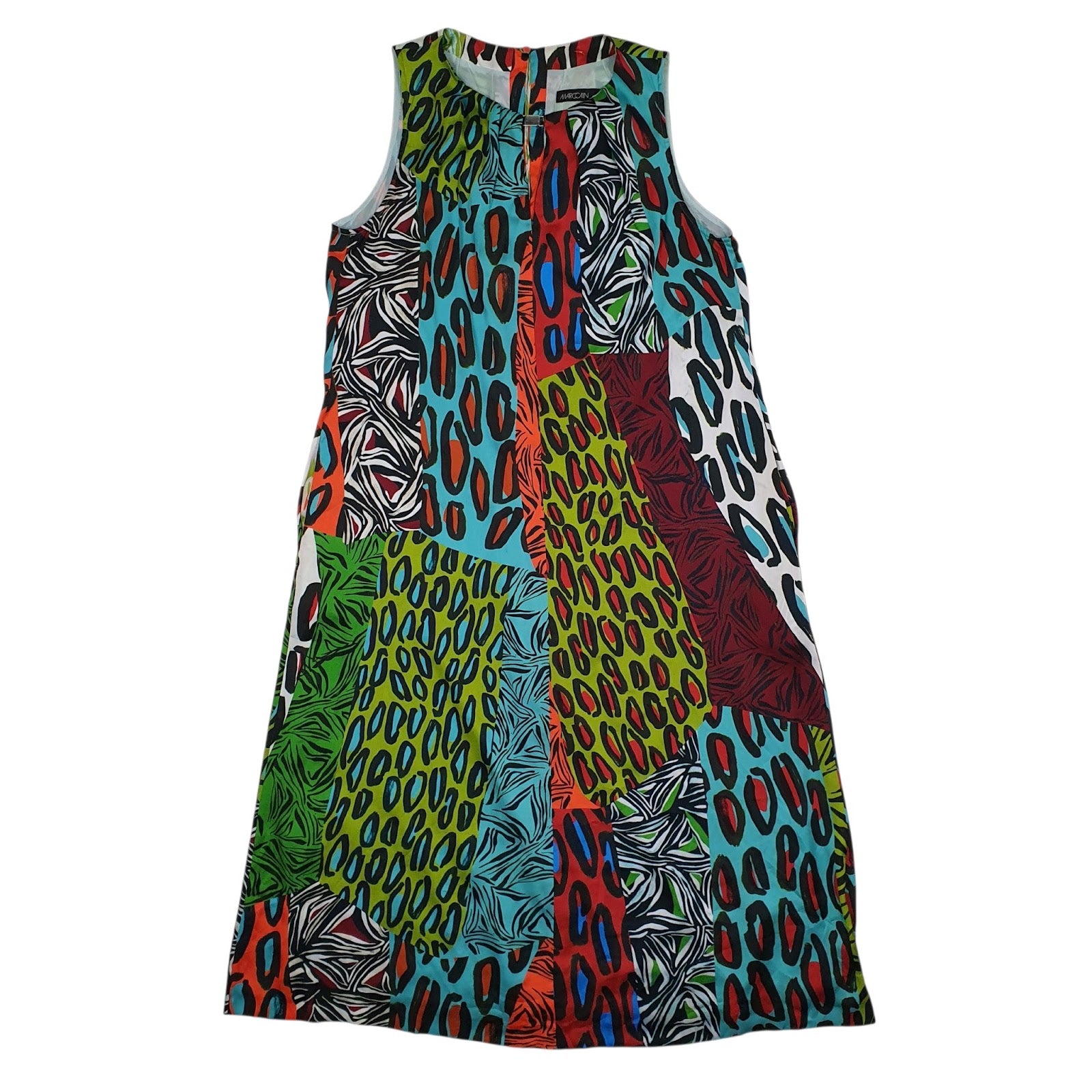 Womens Blue Marc Cain  Sleeveless Dress