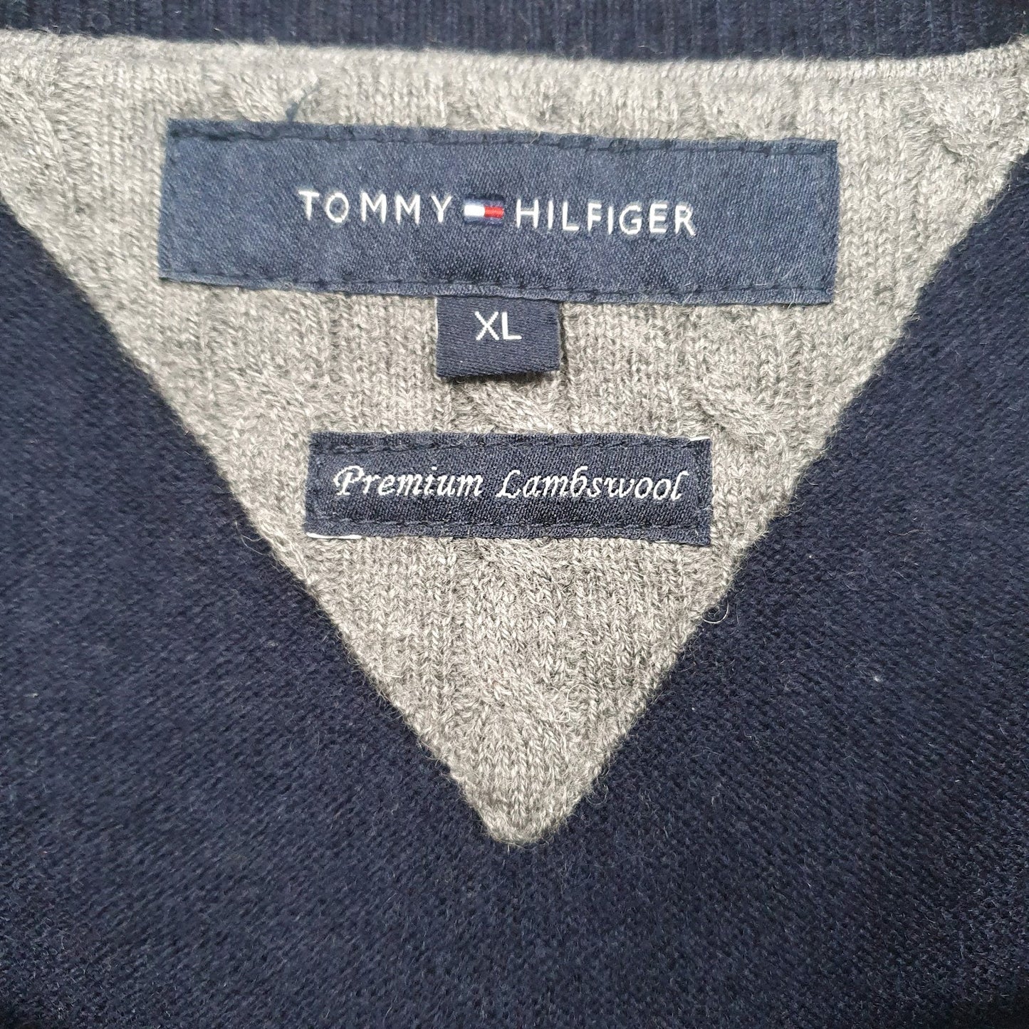 Mens Navy Tommy Hilfiger  Crewneck Jumper