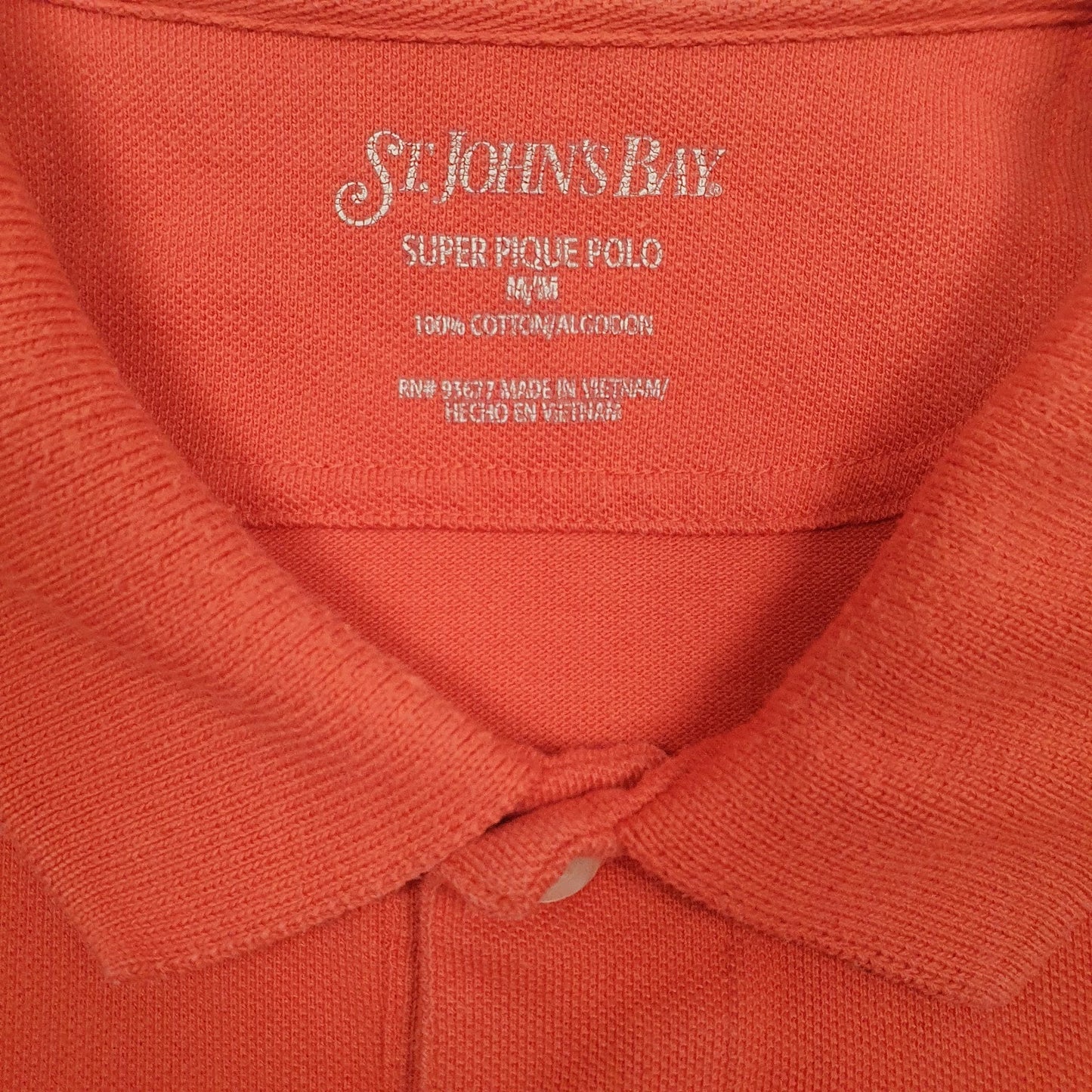 Mens Orange St Johns Bay   Polo Shirt