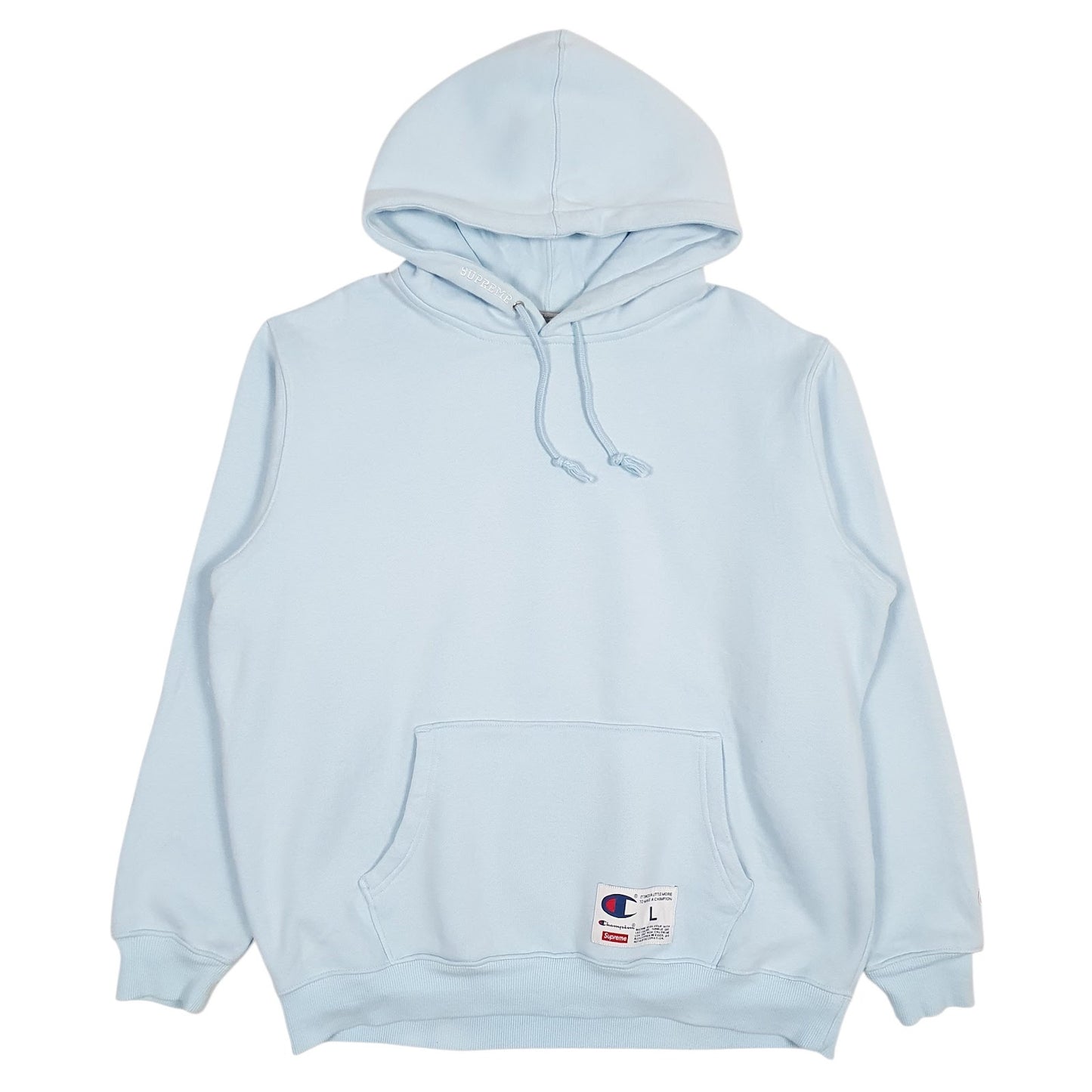 Mens Blue Champion X Supreme  Hoodie Jumper