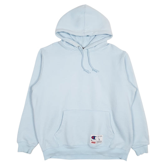 Mens Blue Champion X Supreme  Hoodie Jumper