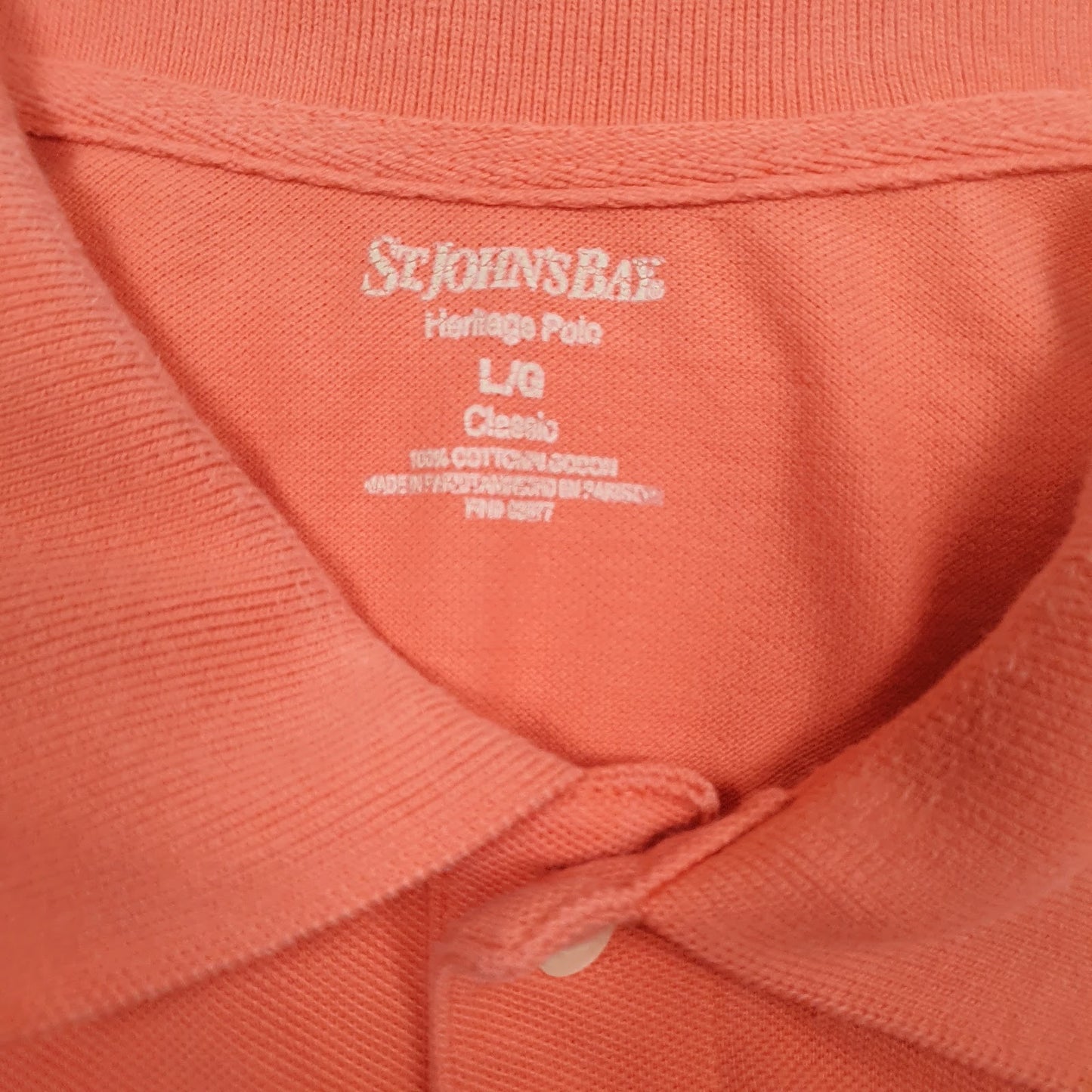 Mens Pink St Johns Bay   Polo Shirt