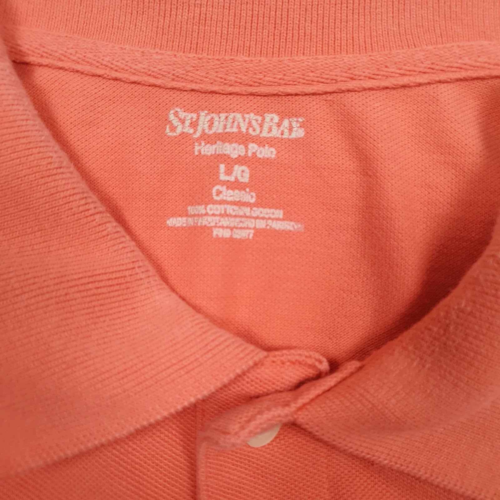 Mens Pink St Johns Bay   Polo Shirt
