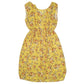 Womens Yellow Unbranded Floral Sleeveless Dress