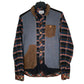 Mens Blue Burks Bull Plaid Flannel Long Sleeve Shirt