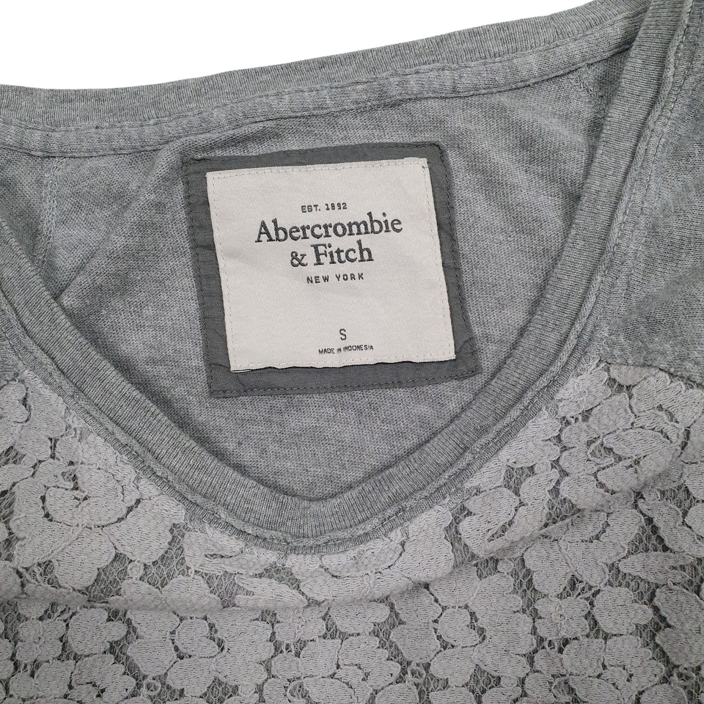 Womens Grey Abercrombie and Fitch  Crewneck Jumper