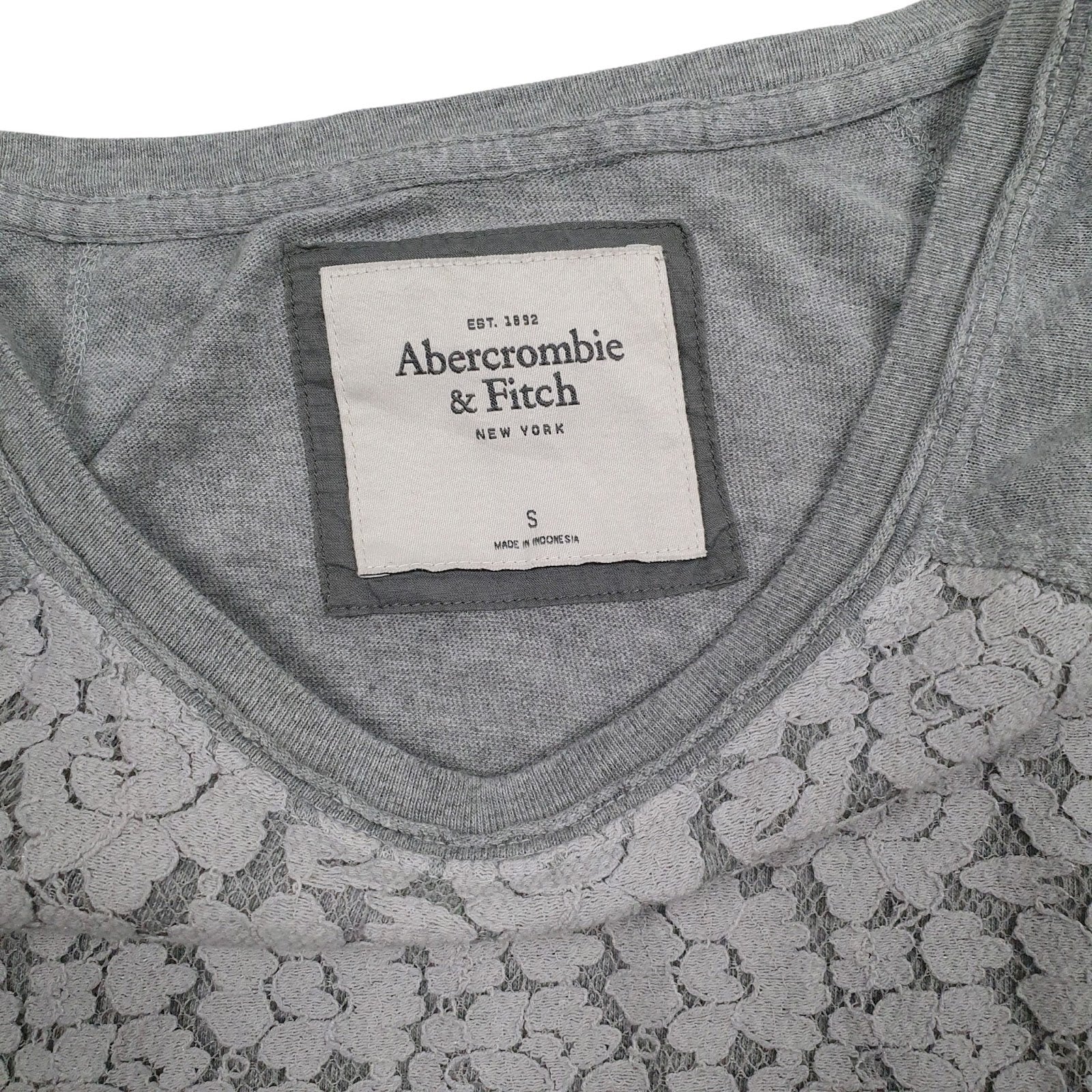 Womens Grey Abercrombie and Fitch  Crewneck Jumper