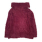 Womens Purple Raf Raf Fluffy Turtle Neck Jumper