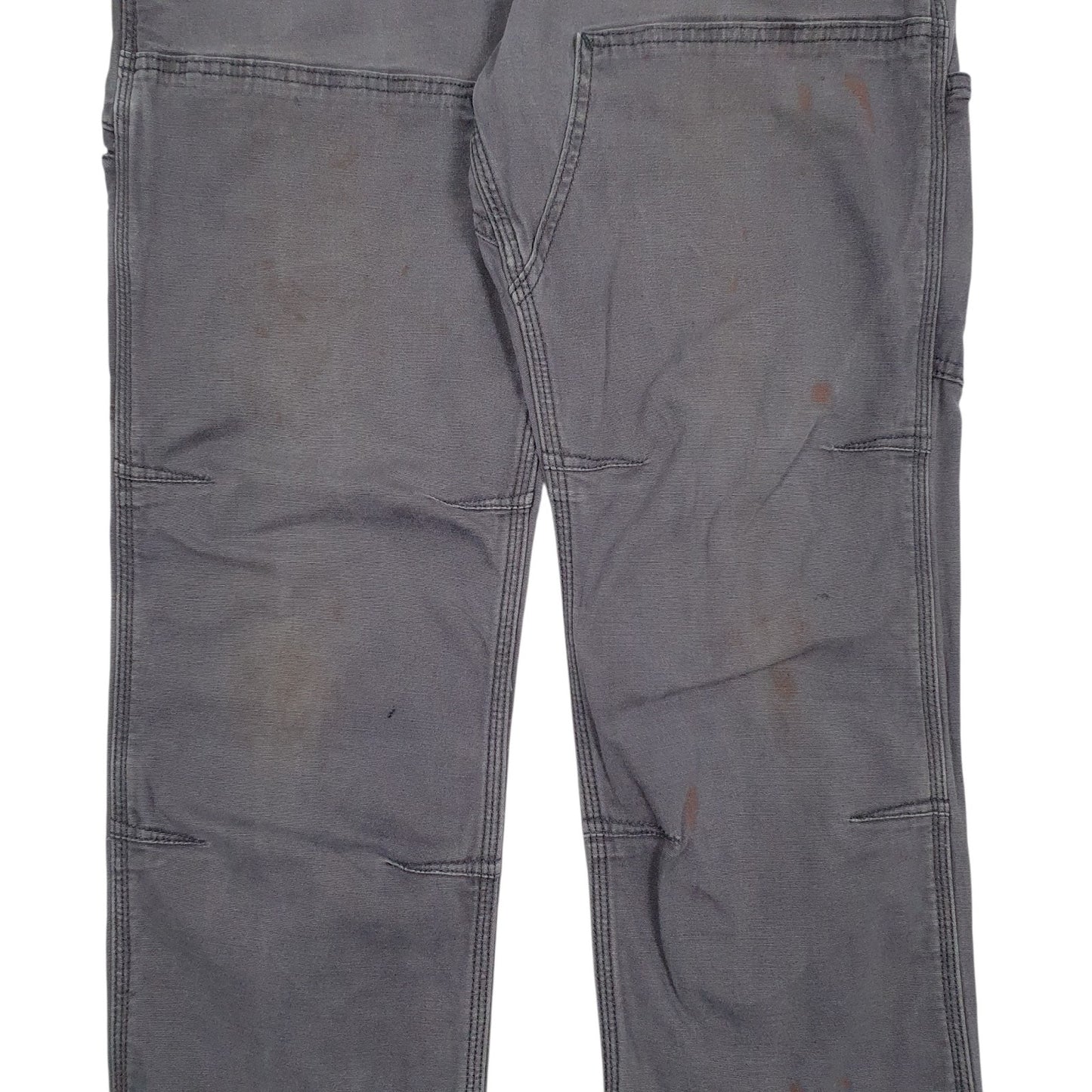 Mens Grey Carhartt Double Knee  Trousers