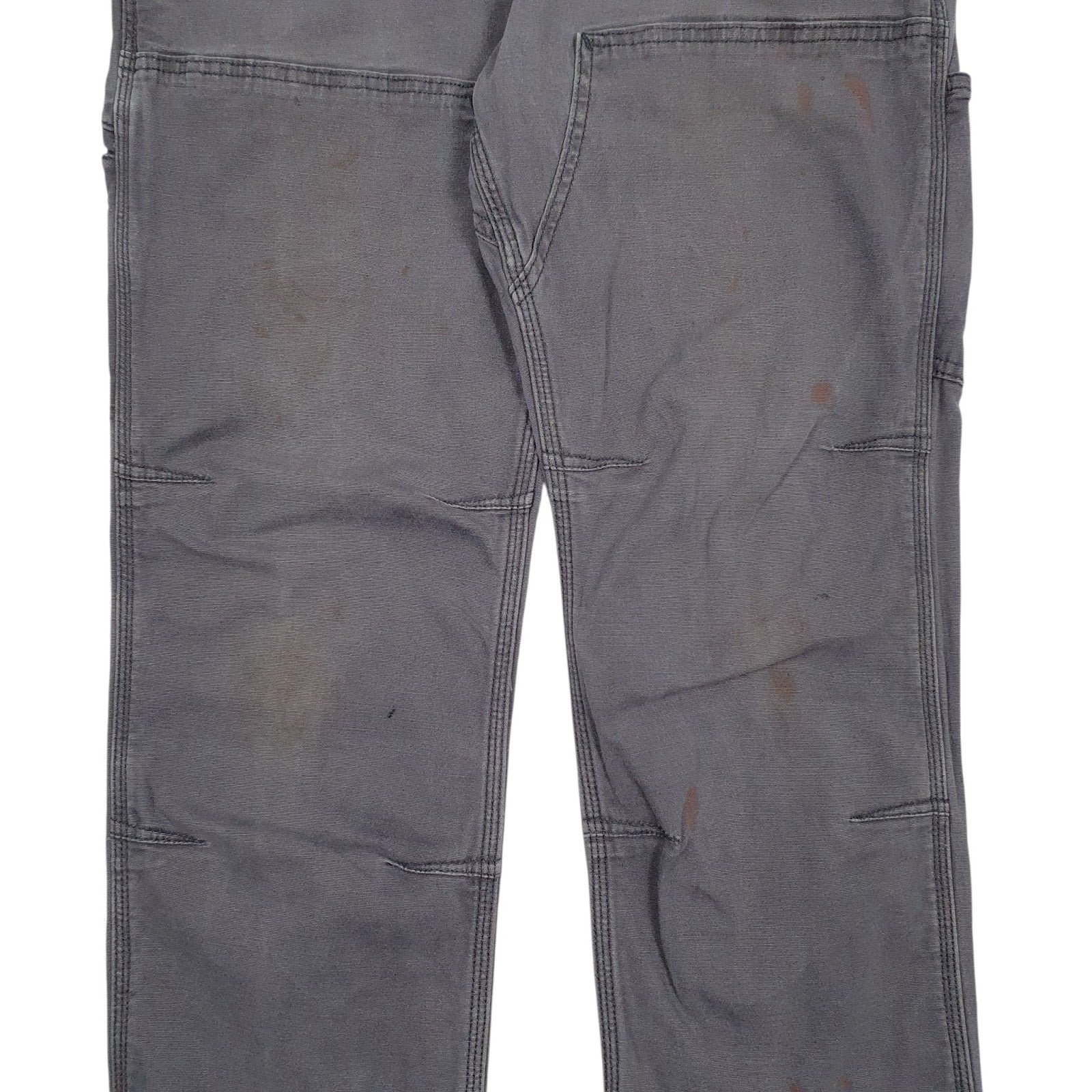 Mens Grey Carhartt Double Knee  Trousers