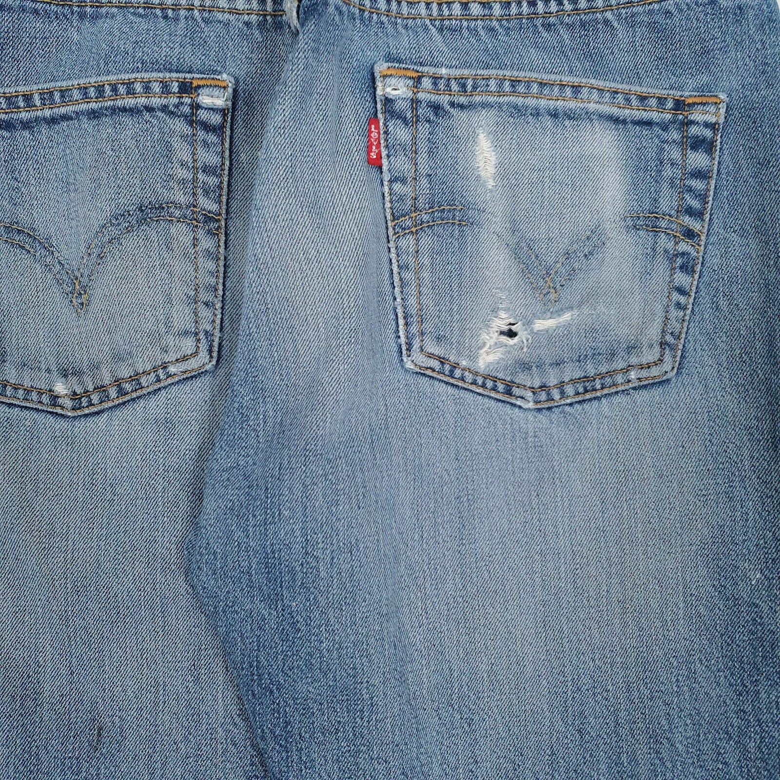 Mens Blue Levis  Full Zip Jeans