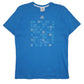 Mens Blue Adidas London 2012 Olympics Short Sleeve T Shirt