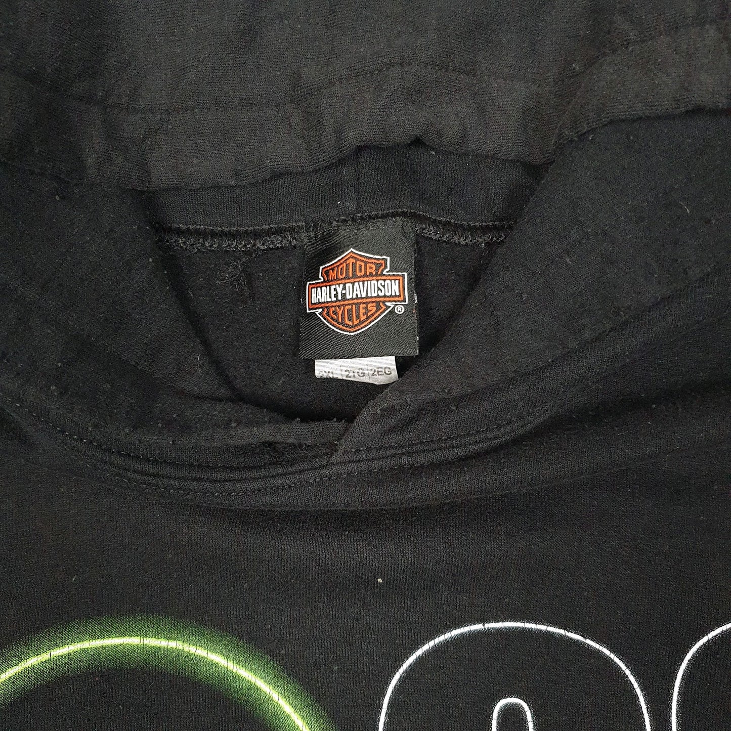 Mens Black Harley Davidson Coronado Beach Hoodie Jumper
