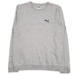 Mens Grey Puma  Crewneck Jumper