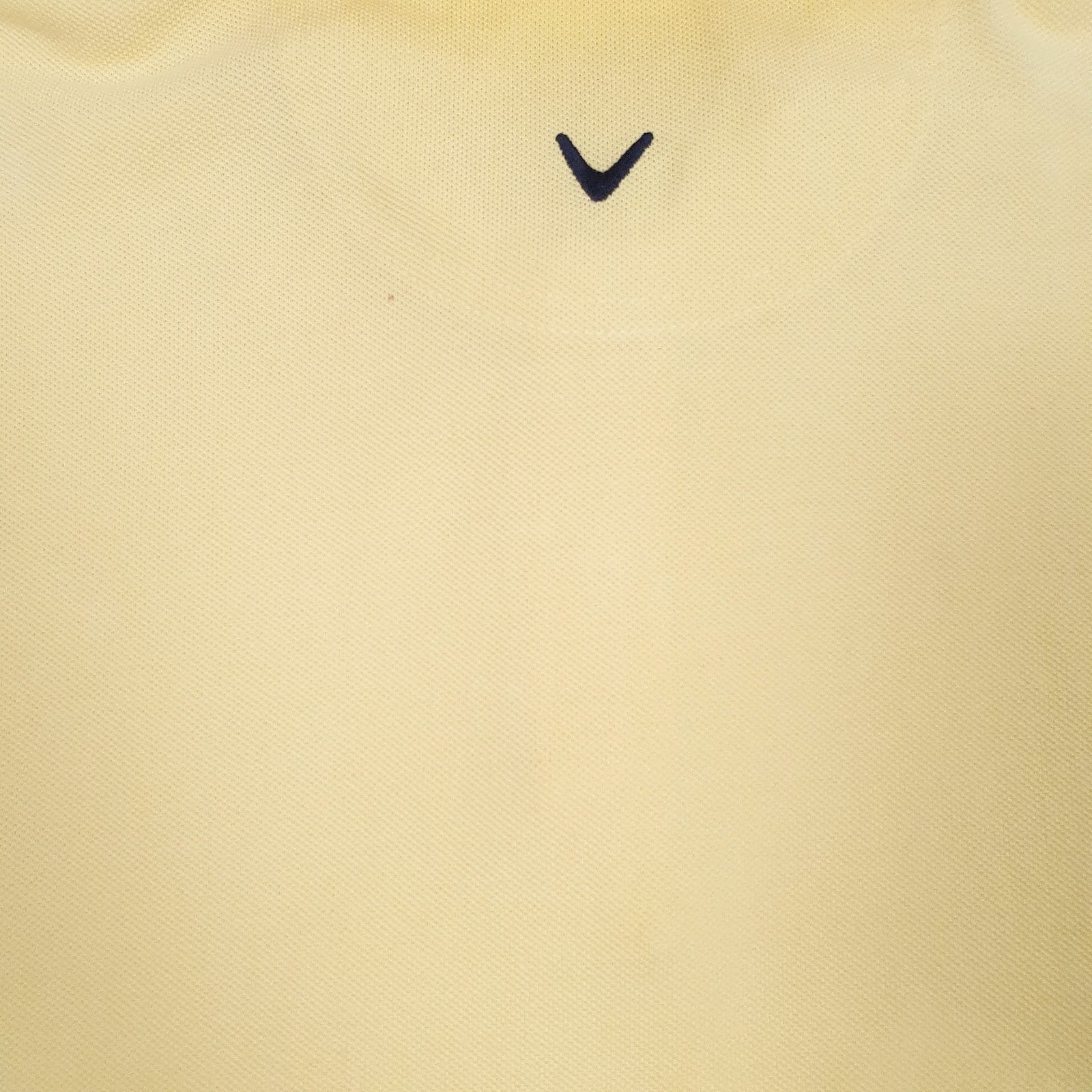 Mens Yellow Callaway Golf  Polo Shirt