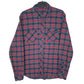 Mens Navy D&H Flannel Long Sleeve Shirt