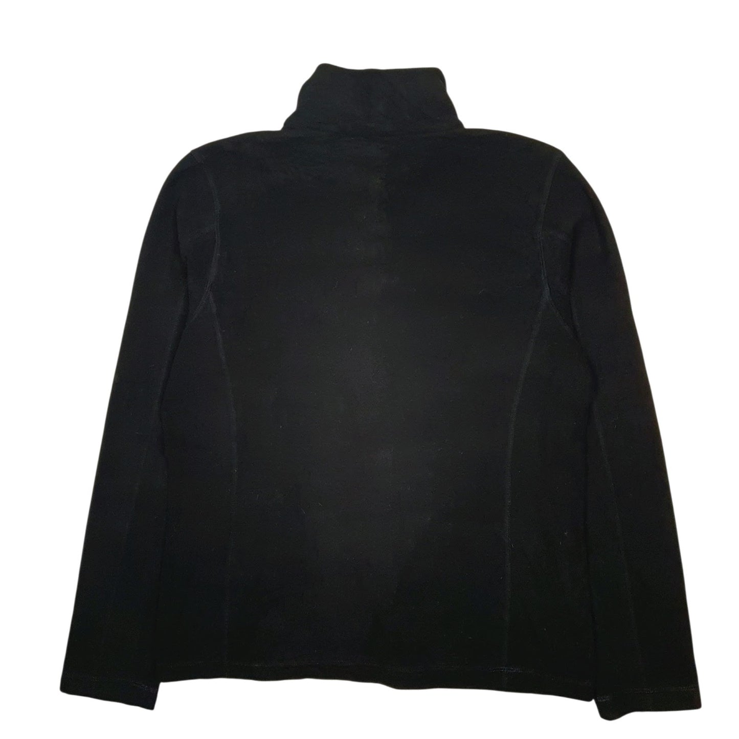 Womens Black Patagonia Micro D Quarter Zip Jumper