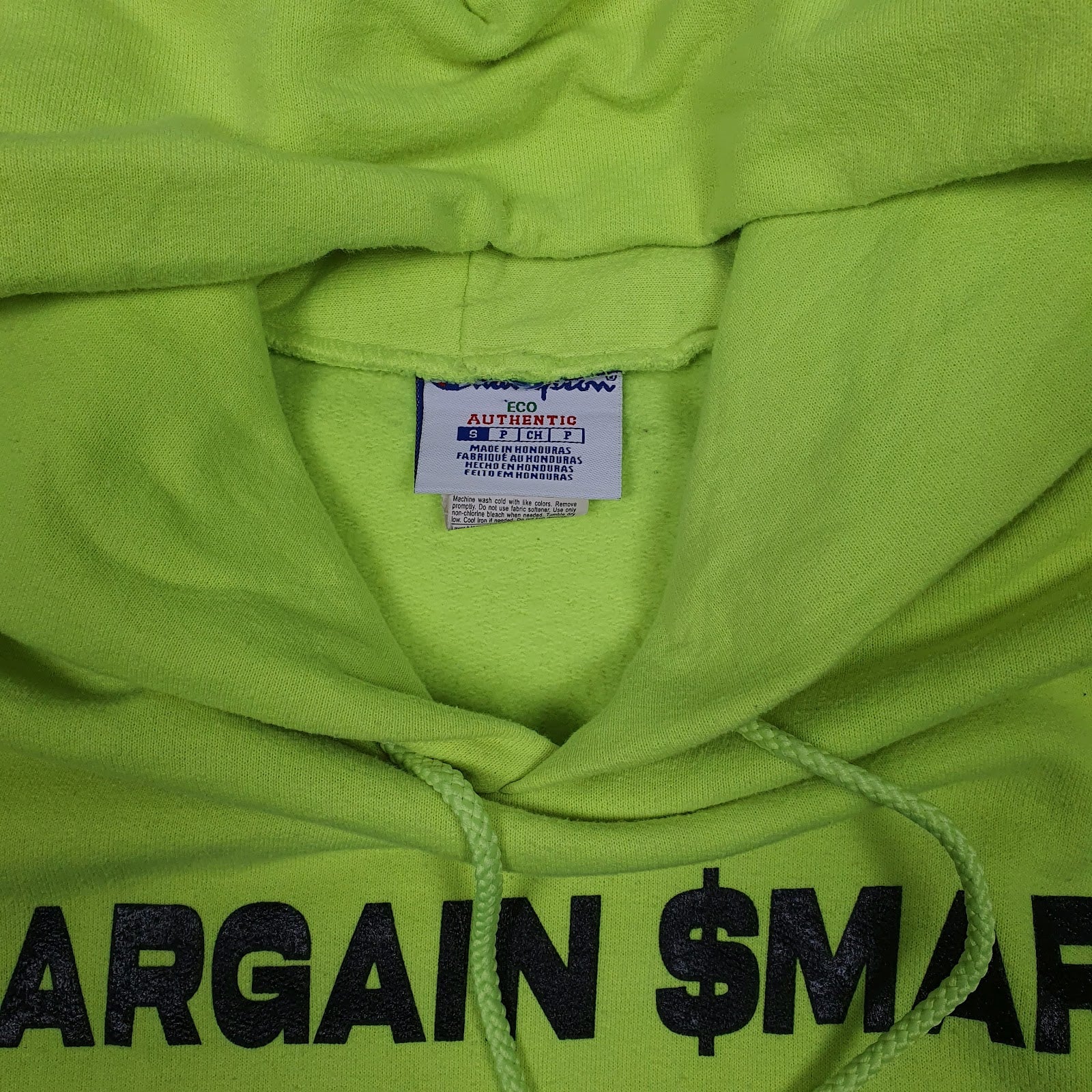 Mens Green Champion Bargain Smart Hoodie Jumper