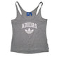 Womens Grey Adidas Vest Spellout Short Sleeve T Shirt
