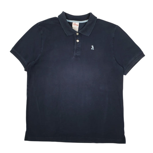 Mens Navy Disney  Short Sleeve Polo Shirt
