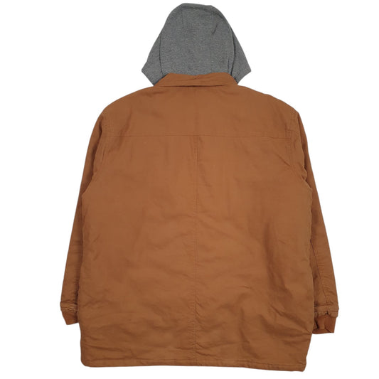 Mens Brown Wrangler Padded  Coat