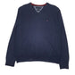 Mens Navy Tommy Hilfiger  V Neck Jumper